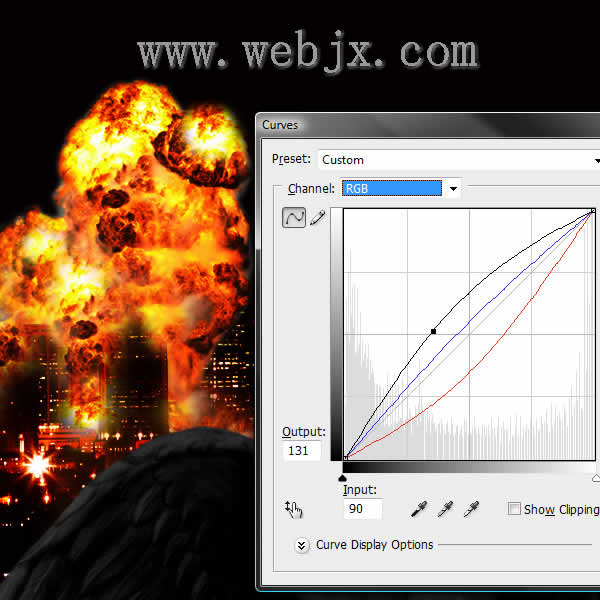 photoshop照片合成:惡魔炸毀城市特效_網(wǎng)頁設(shè)計