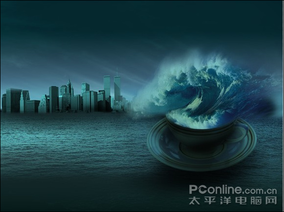 photoshop照片合成:驚濤駭浪在哪會有？