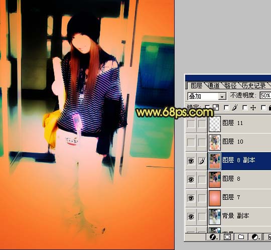 photoshop教程:mm照片變艷麗橙紅色調_webjx.com
