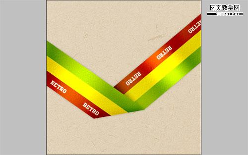 photoshop制作復(fù)古絲帶風(fēng)格網(wǎng)頁(yè)導(dǎo)航_網(wǎng)頁(yè)設(shè)計(jì)18