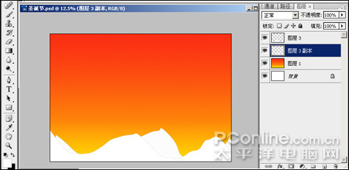 photoshopcs4設計制作圣誕節壁紙