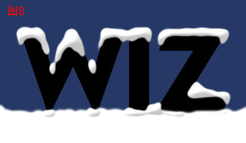 photoshop制作圣誕堆雪立體文字_網頁設計webjx.com轉載