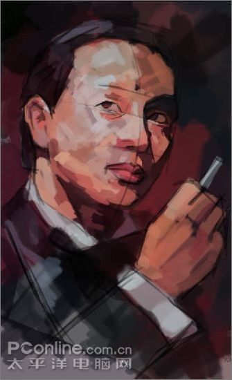 photoshop wacom繪制張國榮教程 photoshop wacom繪制張國榮教程