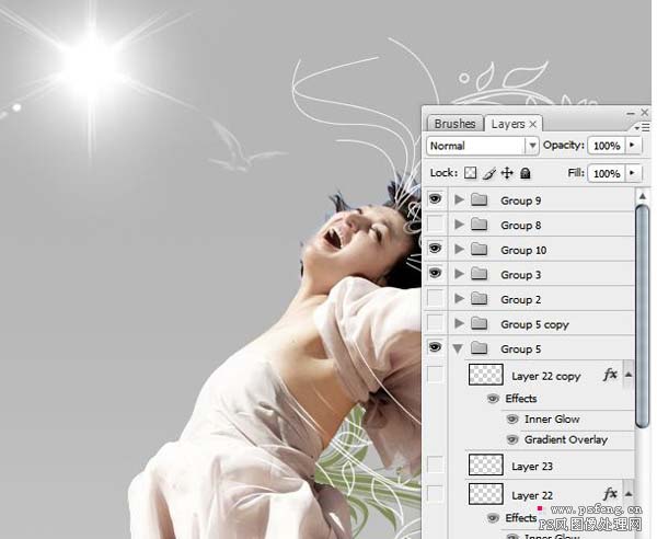photoshop設計具有現代藝術風味視覺優美廣告