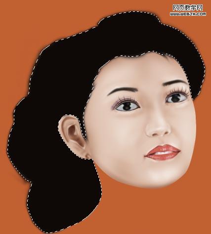 ps鼠繪教程:漂亮的卡通風(fēng)格古裝美女_網(wǎng)頁設(shè)計