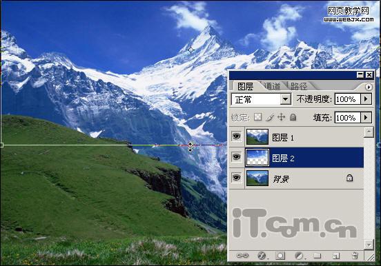 photoshop照片合成教程:夢(mèng)幻雪山-網(wǎng)頁設(shè)計(jì)