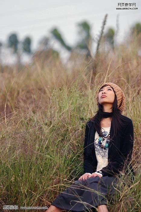 ps教程:非常喜歡的日系淡雅風格美女照片_網頁設計