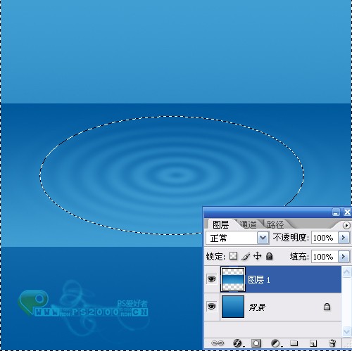 photoshop模擬繪制浮在水面上的精致圖標(biāo)