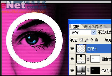 photoshop教程:mm眼睛藝術處理效果_網頁設計webjx.com網絡整理