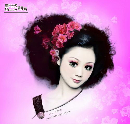photoshop教程:為mm制作美麗動人的藝術(shù)照