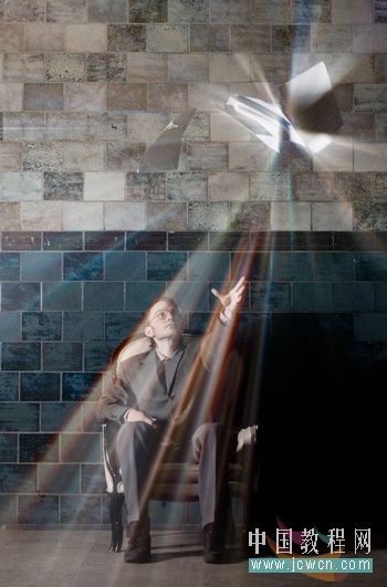 photoshop濾鏡為照片做光線照射效果