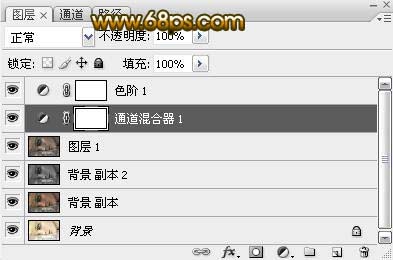 photoshop調色教程:古銅金屬色調美女