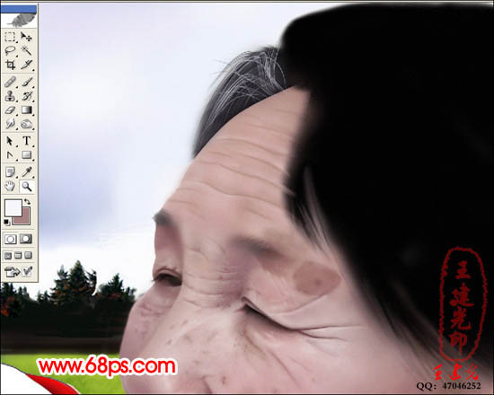 photoshop鼠繪教程:抱可愛寶寶的老奶奶_webjx.com