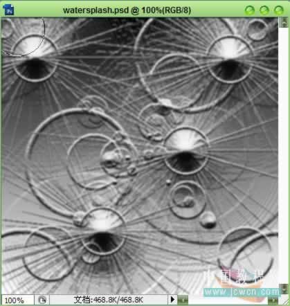 photoshop濾鏡做獨特水紋