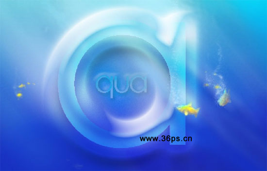 photoshop文字特效實例:字也可以寫在深海里_webjxcom