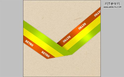 photoshop制作復(fù)古絲帶風(fēng)格網(wǎng)頁(yè)導(dǎo)航_網(wǎng)頁(yè)設(shè)計(jì)17