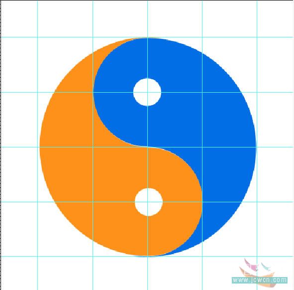 photoshop入門:簡直制作太極圖_webjx.com