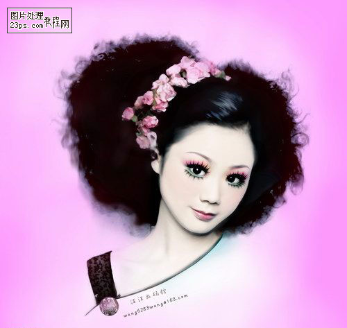 photoshop教程:為mm制作美麗動人的藝術(shù)照