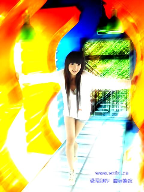 photoshop讓美女照片更加有視覺(jué)沖擊特效_webjx.com