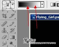photoshop照片合成:黑暗中的超絢芭蕾舞美女