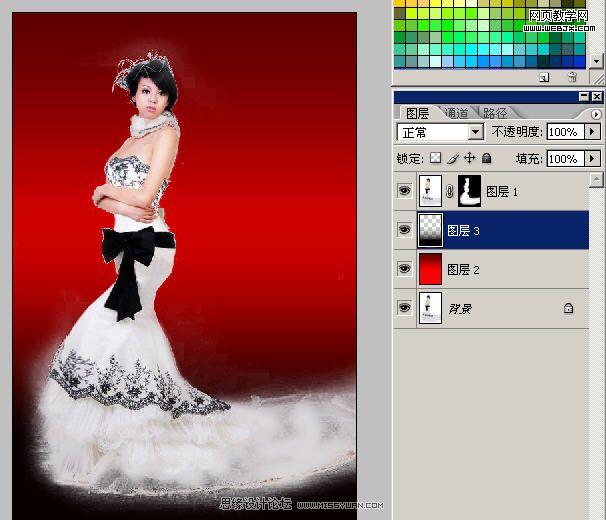 ps照片合成教程:魅彩風(fēng)華美女圖片_網(wǎng)頁設(shè)計