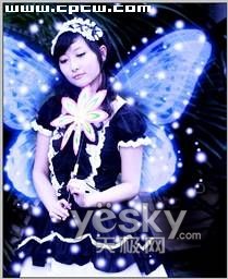 photoshop營造夢幻效果_神秘園中的精靈_網頁4教學網webjx.com整理轉載