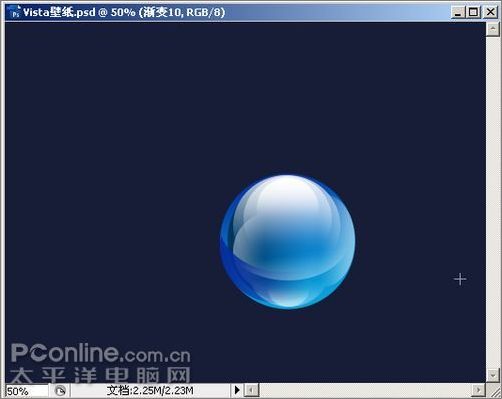 photoshop cs3教程:制作簡約vista壁紙_網頁設計webjx.com網絡轉載