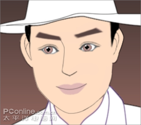 photoshop鼠繪卡通版民國帥哥