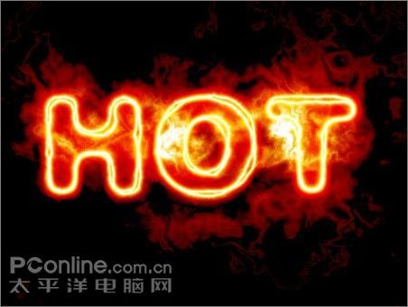 photoshop制作火紅的特效線框字 photoshop制作火紅的特效線框字