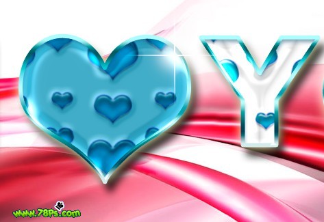 photoshop制作獨(dú)特的i love you水晶字_webjx.com