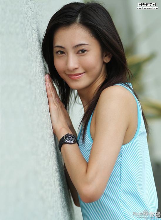 photoshop教程:美女照片仿手繪-webjx.com