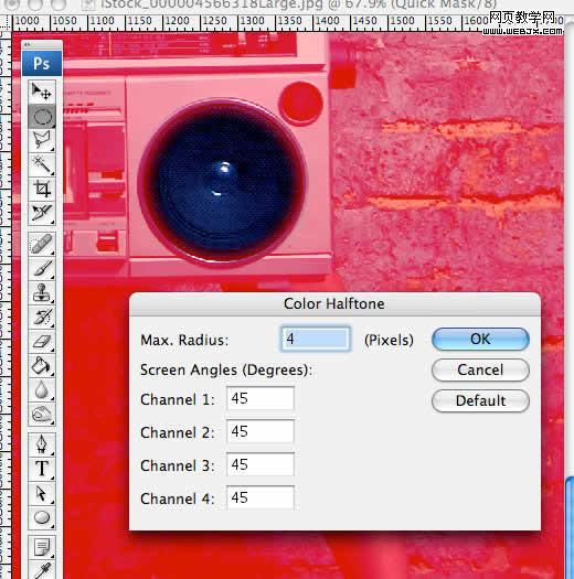 photoshop制作超酷的半調效果美女照片-webjx.com