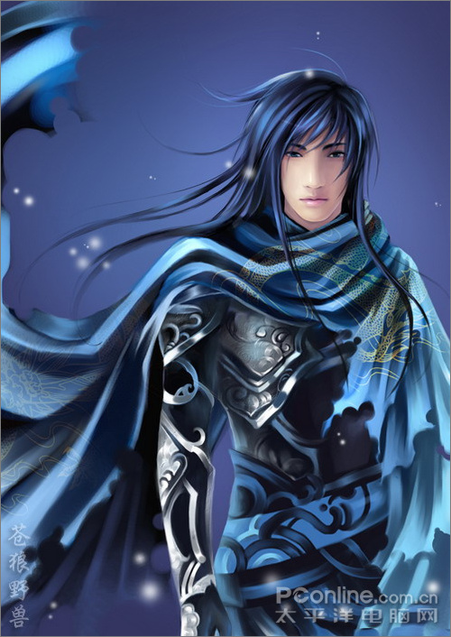 photoshop painter合力打造藍色幻想
