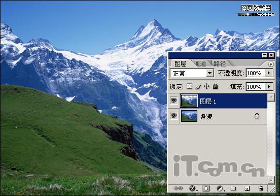 photoshop照片合成教程:夢(mèng)幻雪山-網(wǎng)頁設(shè)計(jì)