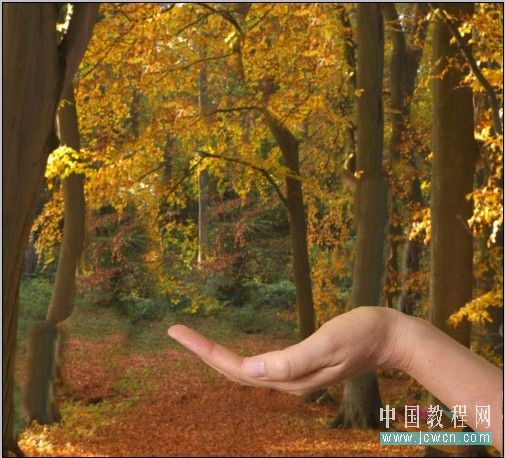 photoshop創(chuàng)意:人物素材合成到水晶地球