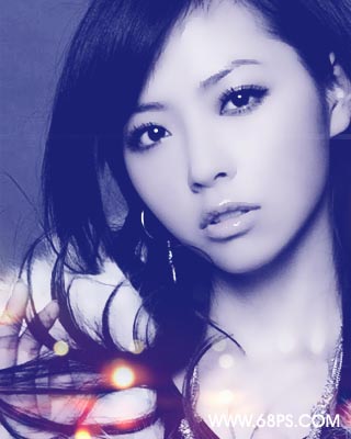 photoshop調色教程:偏藍的的簽名效果