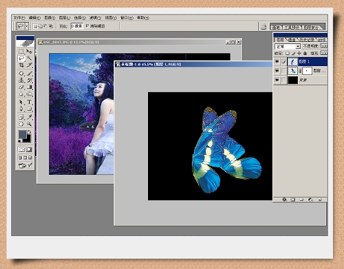 photoshop處理藝術照片風流個性蝴蝶美女_網頁設計webjx.com整理