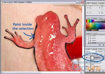 用photoshop打造另類的舌頭