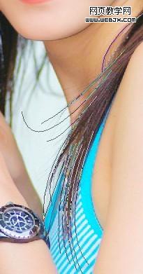 photoshop教程:美女照片仿手繪-webjx.com