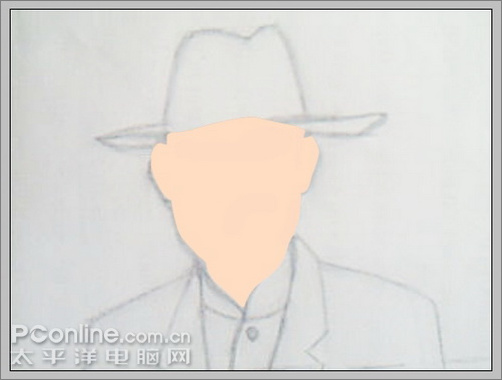 photoshop鼠繪卡通版民國帥哥