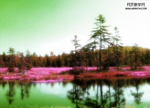 photoshop調(diào)色教程:夢幻彩色風(fēng)景照片_網(wǎng)頁設(shè)計
