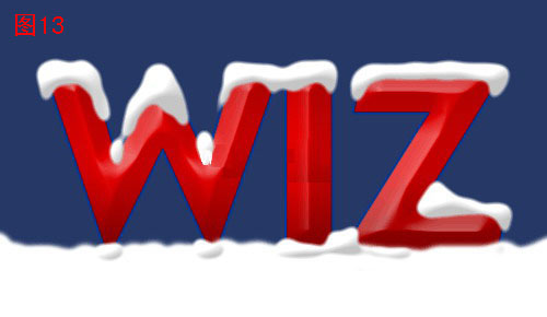 photoshop制作圣誕堆雪立體文字_網頁設計webjx.com轉載