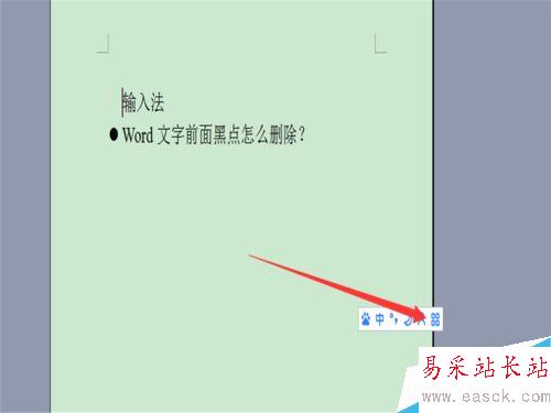 word文字前面的黑點怎么設置？