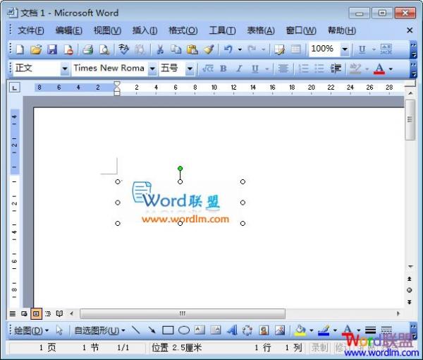 Word2003圖片旋轉 想怎么轉就怎么轉