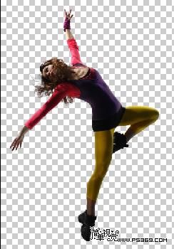 photoshop照片合成:黑暗中的超絢芭蕾舞美女