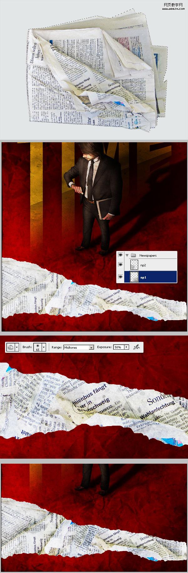 photoshop合成教程：建構(gòu)主義職場(chǎng)海報(bào)_webjx.com