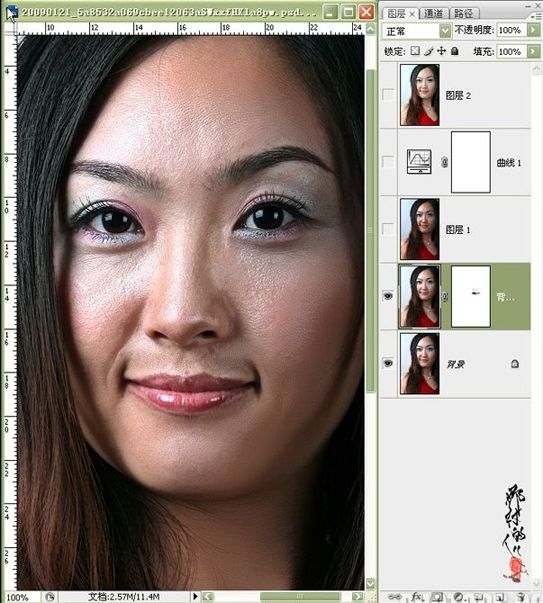 ps教程：網(wǎng)絡(luò)美女的誕生p圖
