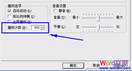 設(shè)置播放次數(shù)
