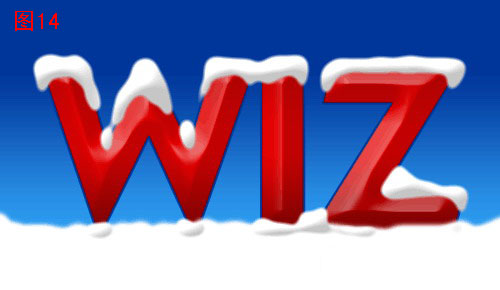 photoshop制作圣誕堆雪立體文字_網頁設計webjx.com轉載