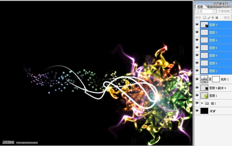 photoshop經(jīng)典教程:炫彩的創(chuàng)意設(shè)計(jì)圖_網(wǎng)頁設(shè)計(jì)